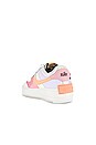 view 3 of 6 Air Force 1 Shadow Sneaker in Sail, Pink Glaze, & Orange Chalk