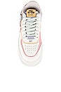 view 4 of 6 Air Force 1 Shadow Sneaker in Sail, Pink Glaze, & Orange Chalk