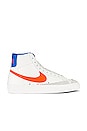 view 1 of 6 ZAPATILLA DEPORTIVA BLAZER MID '77 in Sail, Total Orange, & Light Blue