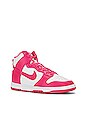 view 2 of 7 Dunk High Sneaker in White & Pink Prime