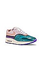 view 2 of 6 Air Max 1 PRM SHWR Sneaker in Plum Fog, Fossil, Rose Pink Oxford, Sanddrift, & Burnt Spruce