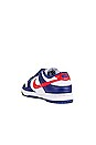 view 3 of 6 Dunk Low Sneaker in White, Universal Red, & Deep Royal Blue