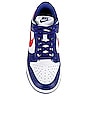 view 4 of 6 Dunk Low Sneaker in White, Universal Red, & Deep Royal Blue