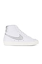 view 1 of 6 Blazer Mid '77 Sneaker in White, Metallic Silver, Sail, & Summit White