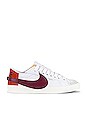 view 1 of 6 Nike Blazer Low '77 Jumbo Sneaker in White, Dark Beetroot, Cinnabar, & Black
