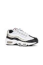 view 2 of 6 Air Max 95 Sneaker in White, Black, Light Iron Ore, & University Red