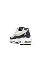 view 3 of 6 Air Max 95 Sneaker in White, Black, Light Iron Ore, & University Red