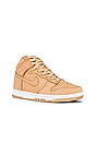 view 2 of 6 ZAPATILLA DEPORTIVA DUNK HIGH PREMIUM in Vachetta Tan & White