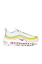 view 1 of 6 Air Max 97 Sneaker in White, Black, Pearl Pink, & Action Green