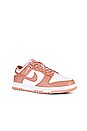 view 2 of 6 Dunk Low Sneaker in White & Rose Whisper