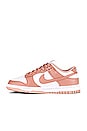 view 5 of 6 Dunk Low Sneaker in White & Rose Whisper