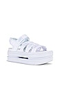 view 2 of 5 Icon Classic Sandal in White, Pure Platinum & White