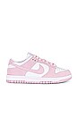 view 1 of 6 Dunk Low Sneaker in White & Pink Foam