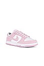view 2 of 6 Dunk Low Sneaker in White & Pink Foam