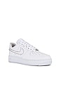 view 2 of 6 Air Force 1 '07 Sneaker in White, Chrome, & Metallic Silver