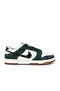 view 1 of 7 Dunk Low Sneaker in Pro Green, Black, Sail, & Gum Medium Brown