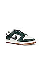view 2 of 7 Dunk Low Sneaker in Pro Green, Black, Sail, & Gum Medium Brown