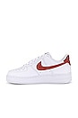 view 5 of 6 Air Force 1 '07 Sneaker in White & Rugged Orange