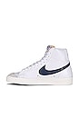 view 5 of 6 Blazer Mid '77 in White & Diffused Blue