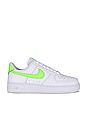 view 1 of 6 ZAPATILLA DEPORTIVA AIR FORCE 1 '07 in White & Lime Blast