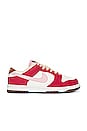 view 1 of 6 ZAPATILLA DEPORTIVA DUNK LOW in Sport Red, Sheen, Sail, & Medium Brown