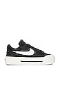 view 1 of 6 Court Legacy Lift Sneaker in Black, Sail, & Team Orange