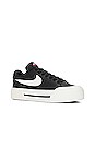 view 2 of 6 Court Legacy Lift Sneaker in Black, Sail, & Team Orange