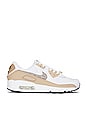 view 1 of 6 Air Max 90 Sneaker in White, Hemp, & Summit White
