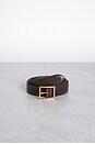 view 1 of 3 Gabriele Belt in Espresso & Antique Gold Buckle
