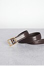 view 3 of 3 Gabriele Belt in Espresso & Antique Gold Buckle
