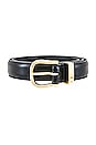 view 3 of 3 Louise Belt in Black & Shiny Brass