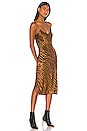 view 2 of 3 Short Cami Dress in Bronze Tiger Print