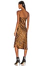 view 3 of 3 Short Cami Dress in Bronze Tiger Print