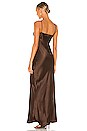 view 3 of 3 Cami Gown in Dark Brown