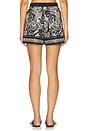 view 4 of 6 Frances Silk Short in Black & Ivory Paisley Scarf