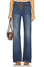 view 1 of 6 Florence Lace Up Jeans in Classic Wash