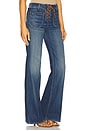 view 2 of 6 Florence Lace Up Jeans in Classic Wash