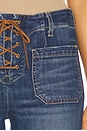 view 6 of 6 Florence Lace Up Jeans in Classic Wash
