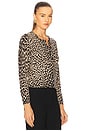 view 2 of 4 Keelah Cardigan in Taupe & Black Cheetah