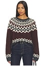 view 1 of 4 PULL FAIR ISLE ISALINE  in Burgundy Fairis