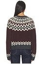 view 4 of 4 PULL FAIR ISLE ISALINE  in Burgundy Fairis