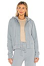 view 1 of 4 Callie Zip Up Hoodie in Slate Blue
