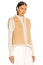 view 2 of 4 Jesse Shearling Vest in Beige