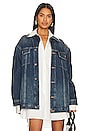 view 1 of 4 Adam Oversized Denim Jacket in Simon Wash