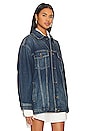 view 2 of 4 BLOUSON OVERSIZED EN JEAN ADAM in Simon Wash