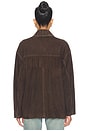 view 4 of 5 Foudre Fringes Suede Jacket in Dark Brown