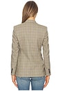 view 4 of 6 Anabel Tailored Jacket in Grey & Ochre Check