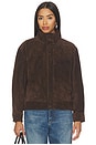 view 2 of 5 CHAQUETA ANTE CIRQUE  in Chocolate Brown