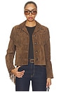 view 1 of 5 Eloi Suede Jacket in Hazelnut