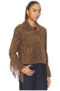 view 4 of 5 Eloi Suede Jacket in Hazelnut